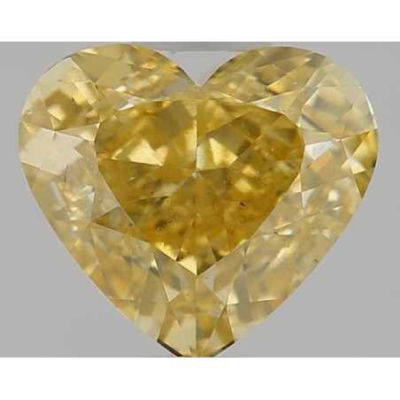 Diament o barwie fantazyjnej serce, 1.02ct, SI2, Fancy Intense Orangey Yellow, GIA 6482114001