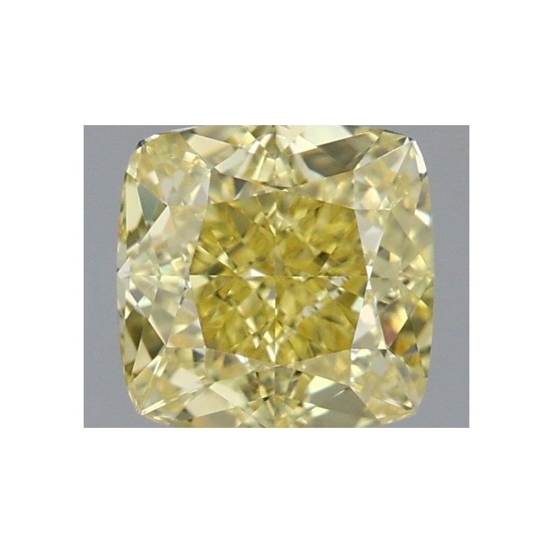 Diament o barwie fantazyjnej szlif poduszkowy brylantowy, 1ct, VVS1, Fancy Intense Yellow, GIA 7396154681 Diament o barwie fantazyjnej szlif poduszkowy brylantowy, 1ct, VVS1, Fancy Intense Yellow, GIA 7396154681