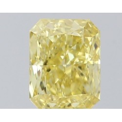 Diament o barwie fantazyjnej radiant, 0.52ct, SI1, Fancy Intense Yellow, GIA 6522276407