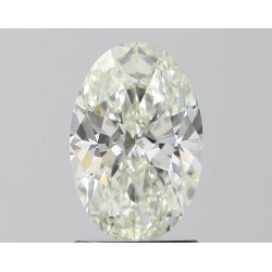 Diament o barwie fantazyjnej szlif owalny, 1.54ct, SI1, Very Light Yellow Green, GIA 6511873099