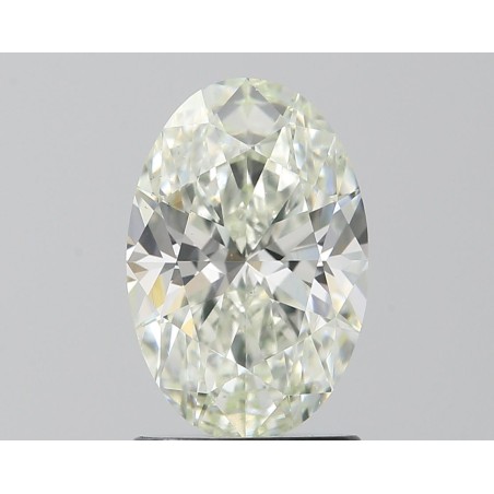 Diament o barwie fantazyjnej szlif owalny, 1.54ct, SI1, Very Light Yellow Green, GIA 6511873099