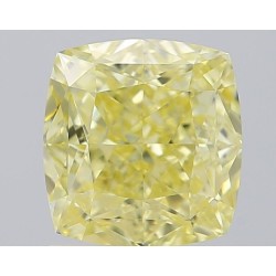 Diament o barwie fantazyjnej szlif poduszkowy brylantowy, 1.2ct, VVS1, Fancy Yellow, GIA 1487993825