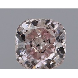 Diament o barwie fantazyjnej szlif poduszkowy modyfikowany, 0.51ct, SI2, Fancy Brownish Pink, GIA 3325198119
