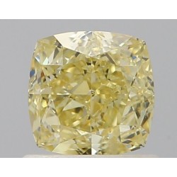 Diament o barwie fantazyjnej szlif poduszkowy brylantowy, 0.89ct, VVS2, Fancy Yellow, GIA 7506205097
