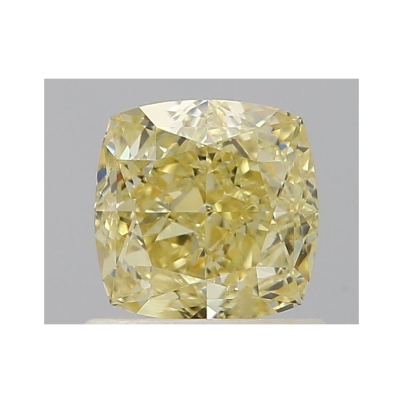 Diament o barwie fantazyjnej szlif poduszkowy brylantowy, 0.89ct, VVS2, Fancy Yellow, GIA 7506205097 Diament o barwie fantazyjnej szlif poduszkowy brylantowy, 0.89ct, VVS2, Fancy Yellow, GIA 7506205097