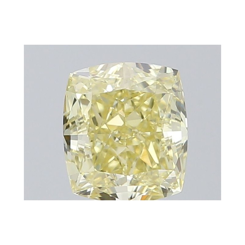 Diament o barwie fantazyjnej szlif poduszkowy brylantowy, 0.71ct, VVS2, Fancy Light Yellow, GIA 7522167463 Diament o barwie fantazyjnej szlif poduszkowy brylantowy, 0.71ct, VVS2, Fancy Light Yellow, GIA 7522167463