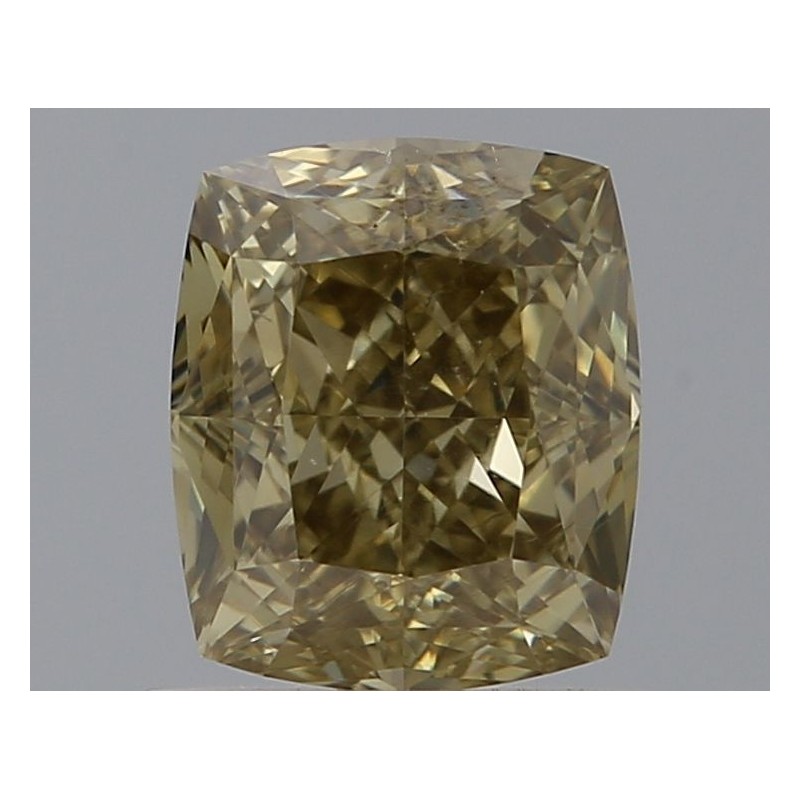 Diament o barwie fantazyjnej szlif poduszkowy brylantowy, 1.02ct, VS2, Fancy Brownish Greenish Yellow, GIA 2537159736 Diament o barwie fantazyjnej szlif poduszkowy brylantowy, 1.02ct, VS2, Fancy Brownish Greenish Yellow, GIA 2537159736