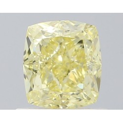 Diament o barwie fantazyjnej szlif poduszkowy brylantowy, 0.75ct, SI2, Fancy Yellow, GIA 1528186225