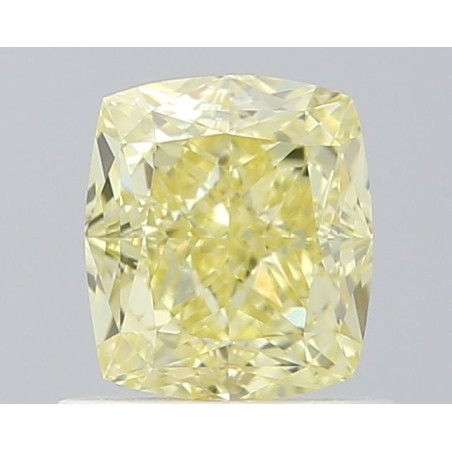 Diament o barwie fantazyjnej szlif poduszkowy brylantowy, 0.75ct, SI2, Fancy Yellow, GIA 1528186225
