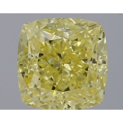 Diament o barwie fantazyjnej szlif poduszkowy brylantowy, 1.7ct, VS2, Fancy Intense Yellow, GIA 2487768811