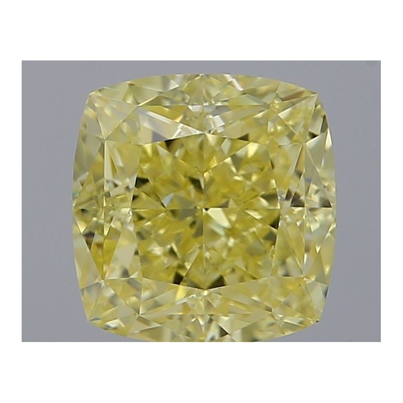 Diament o barwie fantazyjnej szlif poduszkowy brylantowy, 1.7ct, VS2, Fancy Intense Yellow, GIA 2487768811 Diament o barwie fantazyjnej szlif poduszkowy brylantowy, 1.7ct, VS2, Fancy Intense Yellow, GIA 2487768811
