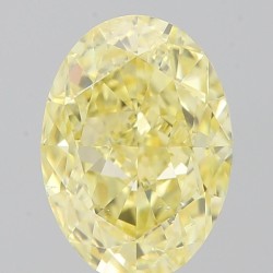 Diament o barwie fantazyjnej szlif owalny, 1ct, VS2, Fancy Intense Yellow, GIA 6475831957