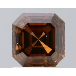 Diament o barwie fantazyjnej szlif szmaragdowy, 1.3ct, SI1, Fancy Dark Orange Brown, GIA 2517900407
