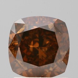 Diament o barwie fantazyjnej szlif poduszkowy brylantowy, 1.83ct, SI1, Fancy Dark Orange Brown, GIA 1488050024