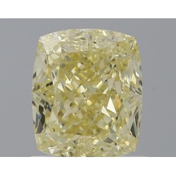 Diament o barwie fantazyjnej szlif poduszkowy brylantowy, 1.21ct, VS2, Fancy Yellow, GIA 6535159709
