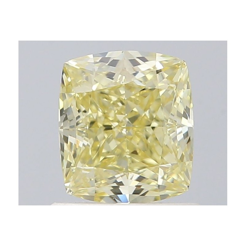 Diament o barwie fantazyjnej szlif poduszkowy brylantowy, 0.9ct, VS1, Fancy Yellow, GIA 2526167540 Diament o barwie fantazyjnej szlif poduszkowy brylantowy, 0.9ct, VS1, Fancy Yellow, GIA 2526167540
