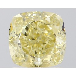 Diament o barwie fantazyjnej szlif poduszkowy modyfikowany, 1.33ct, VS2, Yellow, IGI 654416698