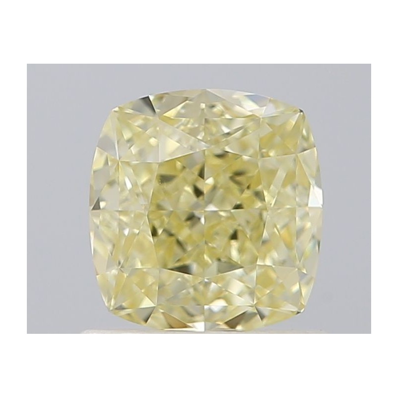 Diament o barwie fantazyjnej szlif poduszkowy brylantowy, 0.85ct, VVS2, Fancy Yellow, GIA 2487993944 Diament o barwie fantazyjnej szlif poduszkowy brylantowy, 0.85ct, VVS2, Fancy Yellow, GIA 2487993944