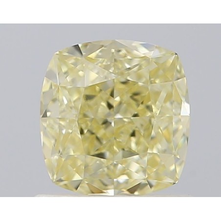 Diament o barwie fantazyjnej szlif poduszkowy brylantowy, 0.85ct, VVS2, Fancy Yellow, GIA 2487993944