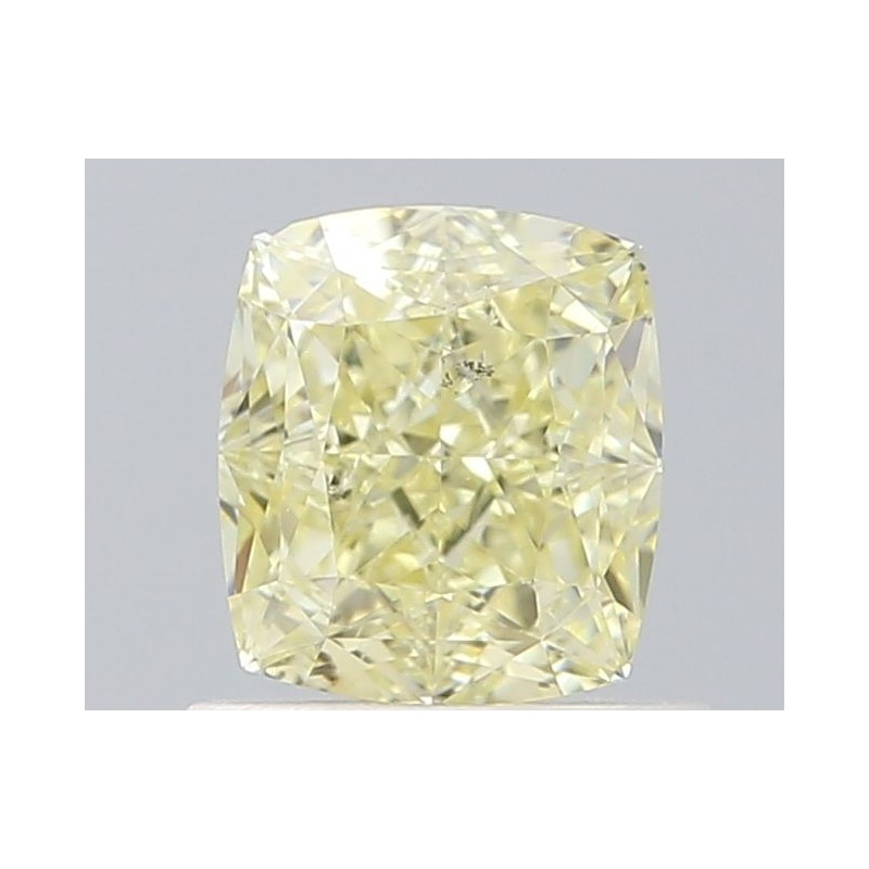 Diament o barwie fantazyjnej szlif poduszkowy brylantowy, 0.74ct, SI2, Fancy Light Yellow, GIA 5526186231 Diament o barwie fantazyjnej szlif poduszkowy brylantowy, 0.74ct, SI2, Fancy Light Yellow, GIA 5526186231