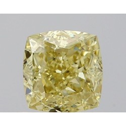Diament o barwie fantazyjnej szlif poduszkowy brylantowy, 0.81ct, VVS1, Fancy Brownish Greenish Yellow, GIA 3495680214
