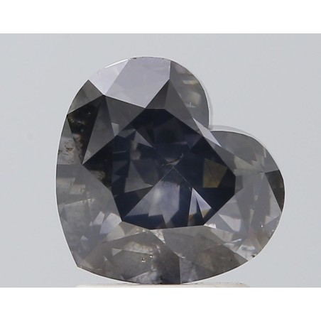 Diament o barwie fantazyjnej serce, 2ct, SI2, Fancy Gray, GIA 6512150949