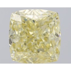 Diament o barwie fantazyjnej szlif poduszkowy brylantowy, 1.9ct, VS1, Fancy Yellow, GIA 7496010190