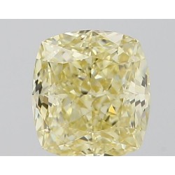 Diament o barwie fantazyjnej szlif poduszkowy brylantowy, 0.77ct, VVS1, Fancy Yellow, GIA 6491680163