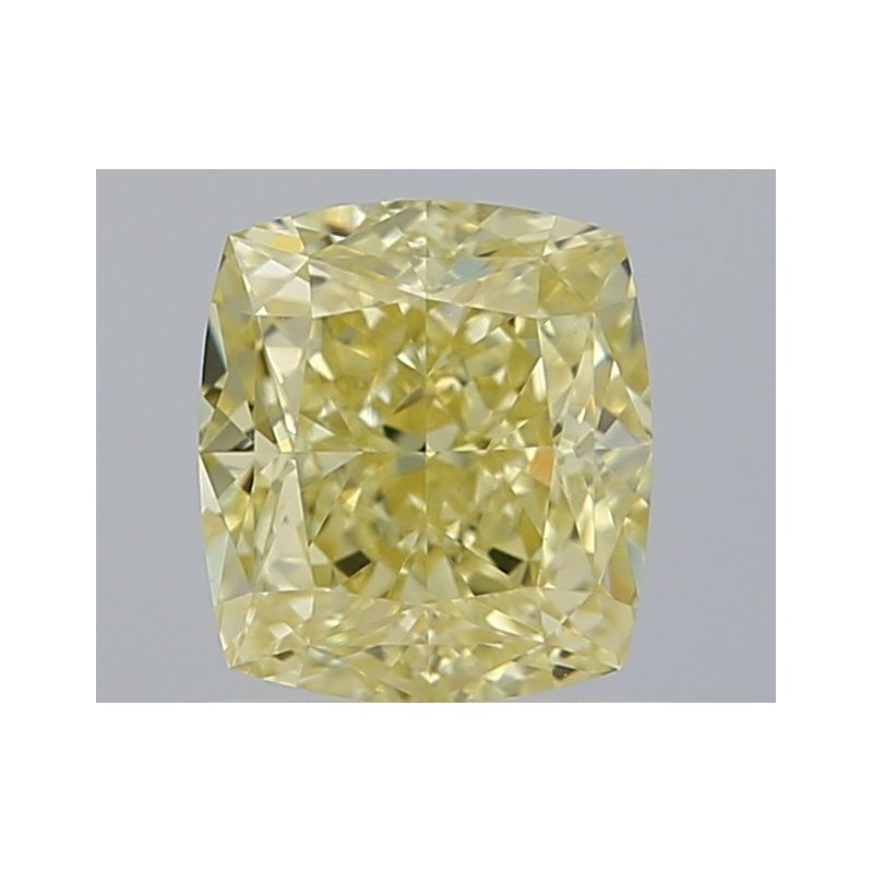 Diament o barwie fantazyjnej szlif poduszkowy brylantowy, 0.91ct, VVS2, Fancy Yellow, GIA 2486768707 Diament o barwie fantazyjnej szlif poduszkowy brylantowy, 0.91ct, VVS2, Fancy Yellow, GIA 2486768707