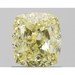 Diament o barwie fantazyjnej szlif poduszkowy brylantowy, 1.21ct, VS1, Fancy Yellow, GIA 5506248786