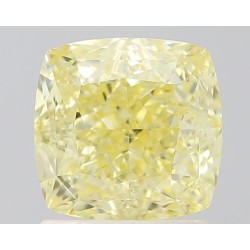 Diament o barwie fantazyjnej szlif poduszkowy brylantowy, 1.51ct, VS2, Fancy Yellow, GIA 6505564129
