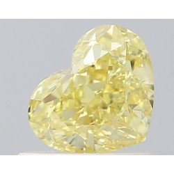 Diament o barwie fantazyjnej serce, 0.72ct, VVS1, Fancy Intense Yellow, GIA 2527529732
