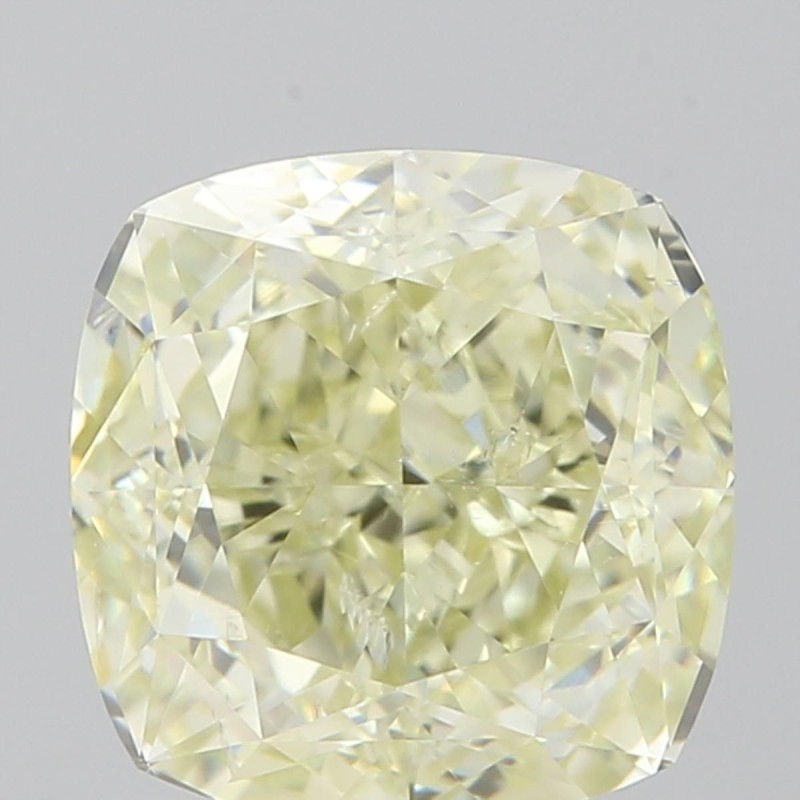 Diament o barwie fantazyjnej szlif poduszkowy brylantowy, 1.51ct, SI2, Fancy Greenish Yellow, GIA 7471710166 Diament o barwie fantazyjnej szlif poduszkowy brylantowy, 1.51ct, SI2, Fancy Greenish Yellow, GIA 7471710166