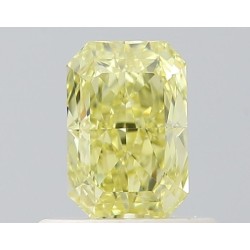 Diament o barwie fantazyjnej radiant, 0.55ct, VS2, Fancy Greenish Yellow, GIA 6522182697