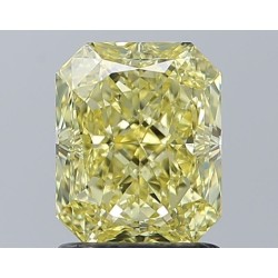 Diament o barwie fantazyjnej radiant, 1.51ct, VVS1, Fancy Yellow, GIA 5231548550