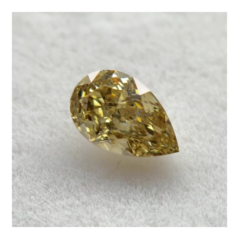 Diament o barwie fantazyjnej szlif gruszkowy, 0.77ct, VS1, Fancy Deep Brownish Yellow, GIA 2504738202 Diament o barwie fantazyjnej szlif gruszkowy, 0.77ct, VS1, Fancy Deep Brownish Yellow, GIA 2504738202
