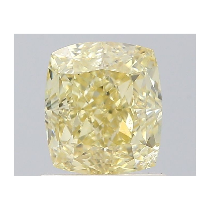 Diament o barwie fantazyjnej szlif poduszkowy brylantowy, 1.02ct, SI2, Fancy Yellow, GIA 1528168021 Diament o barwie fantazyjnej szlif poduszkowy brylantowy, 1.02ct, SI2, Fancy Yellow, GIA 1528168021