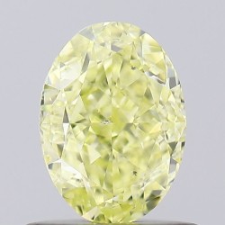 Diament o barwie fantazyjnej szlif owalny, 0.84ct, SI1, Fancy Yellow, GIA 6452296351