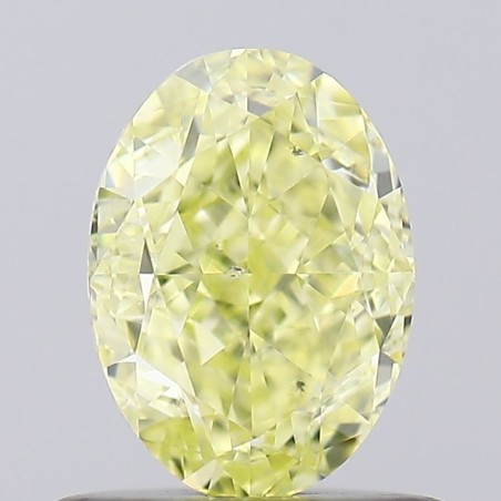 Diament o barwie fantazyjnej szlif owalny, 0.84ct, SI1, Fancy Yellow, GIA 6452296351