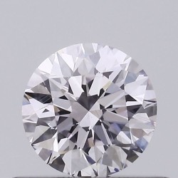 Diament o barwie fantazyjnej szlif okrągły, 0.42ct, SI1, Faint  Pink, GIA 1335346989