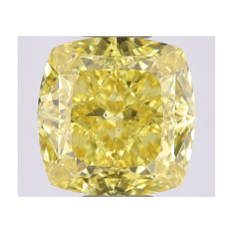 Diament o barwie fantazyjnej szlif poduszkowy modyfikowany, 1.74ct, SI1, Fancy Vivid Yellow, GIA 2235231848 Diament o barwie fantazyjnej szlif poduszkowy modyfikowany, 1.74ct, SI1, Fancy Vivid Yellow, GIA 2235231848