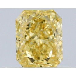 Diament o barwie fantazyjnej radiant, 0.51ct, VS1, Fancy Intense Yellow, GIA 1232435397