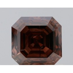 Diament o barwie fantazyjnej szlif szmaragdowy, 1.04ct, SI2, Fancy Dark Brown, GIA 6521904801