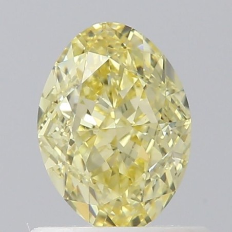 Diament o barwie fantazyjnej szlif owalny, 0.79ct, VS2, Fancy Intense Yellow, GIA 6462717818