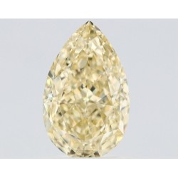 Diament o barwie fantazyjnej szlif gruszkowy, 1.5ct, VS2, Fancy Light Yellow, GIA 6515729788