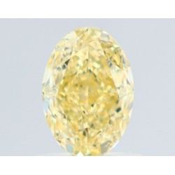 Diament o barwie fantazyjnej szlif owalny, 1.01ct, VS1, Fancy Yellow, GIA 2527820902