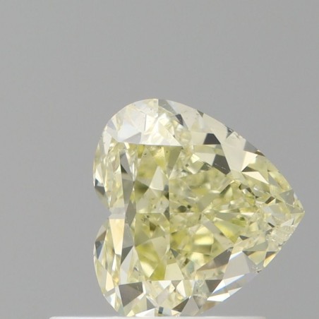 Diament o barwie fantazyjnej serce, 1.07ct, SI2, Fancy Light Yellow, GIA 1519674184