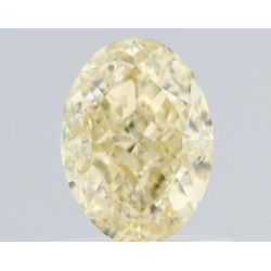 Diament o barwie fantazyjnej szlif owalny, 1ct, VS2, Fancy Yellow, GIA 6502016564