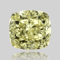 Diament o barwie fantazyjnej szlif poduszkowy brylantowy, 1.01ct, VS2, Fancy Yellow, GIA 2446455879