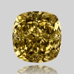 Diament o barwie fantazyjnej szlif poduszkowy brylantowy, 1.1ct, VS1, Fancy Brownish Yellow, GIA 2223396570